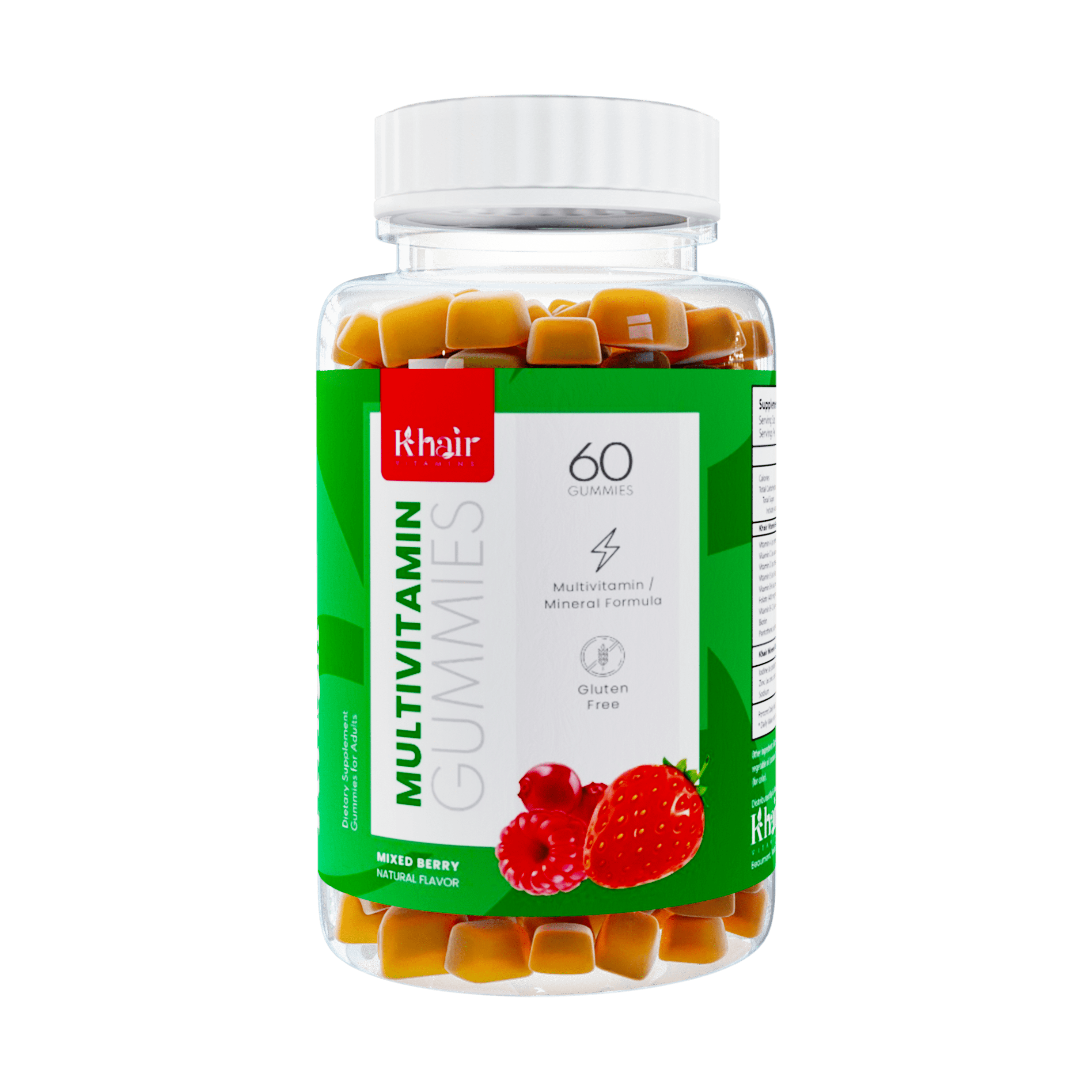 A bottle of vitamin gummies. Get your daily dose of health and savings in one delicious package.